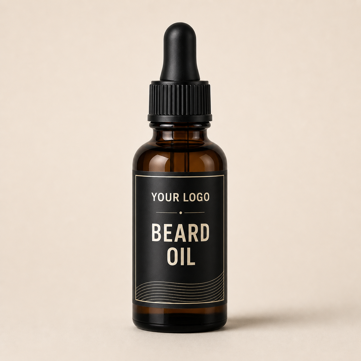 Private label beard oil with YOUR LOGO label