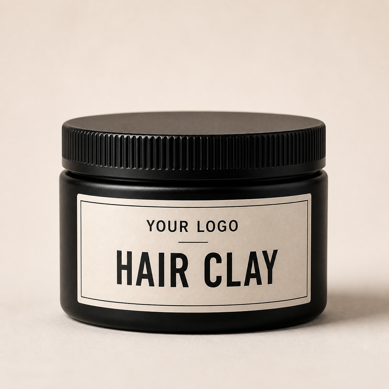 Private label hair clay with YOUR LOGO label
